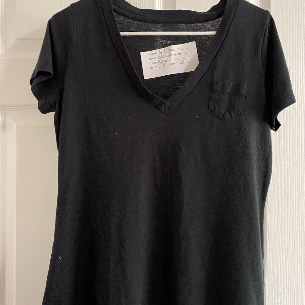 Mossimo Black V-Neck S/S Tee